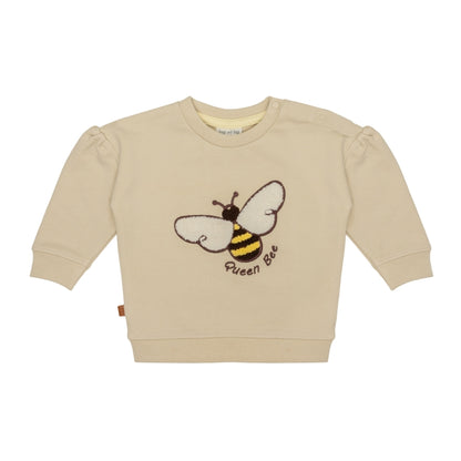 Frogs & Dogs Sweater | Trui | Queen Bee | Peyote | Beige | Geel