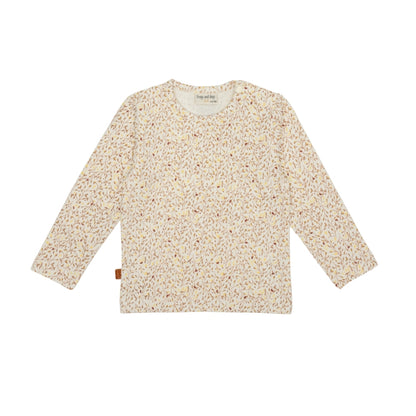 Frogs & Dogs Shirt | Leaves | Pristine | Creme Wit met Print