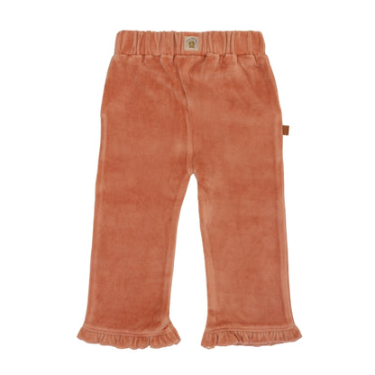 Frogs & Dogs Broek | Babybroekje | Velvet Wide Pants | Cameo Brown | Bruin