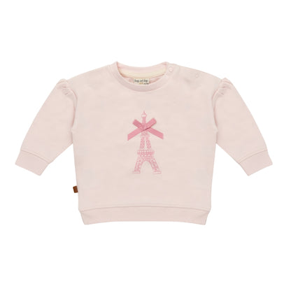 Frogs & Dogs Sweater | Trui | Eiffel Tower | Primrose Pink | Lichtroze