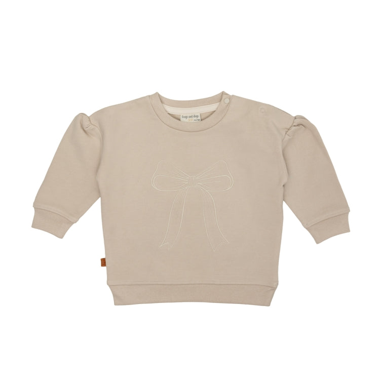 Frogs & Dogs Sweater | Trui | Bow | Silver Gray