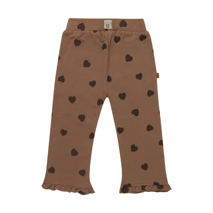 Frogs & Dogs Broek | Babybroekje | Wide Pants Hearts | Brownie | Bruin