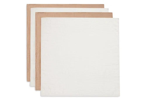 Jollein Hydrofiele Doek Small | 70 x 70 cm | 4pack | Biscuit