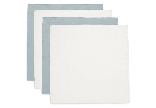 Jollein Hydrofiele Doek Small | 70 x 70 cm | 4pack | Sea Green