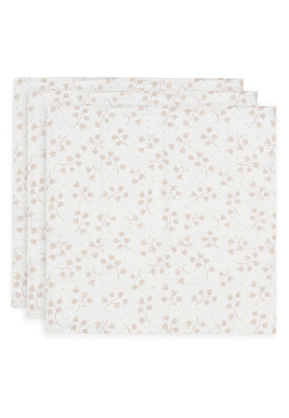 Jollein Hydrofiele Doek Small | 70 x 70 cm | 3pack | Leafy Dreams