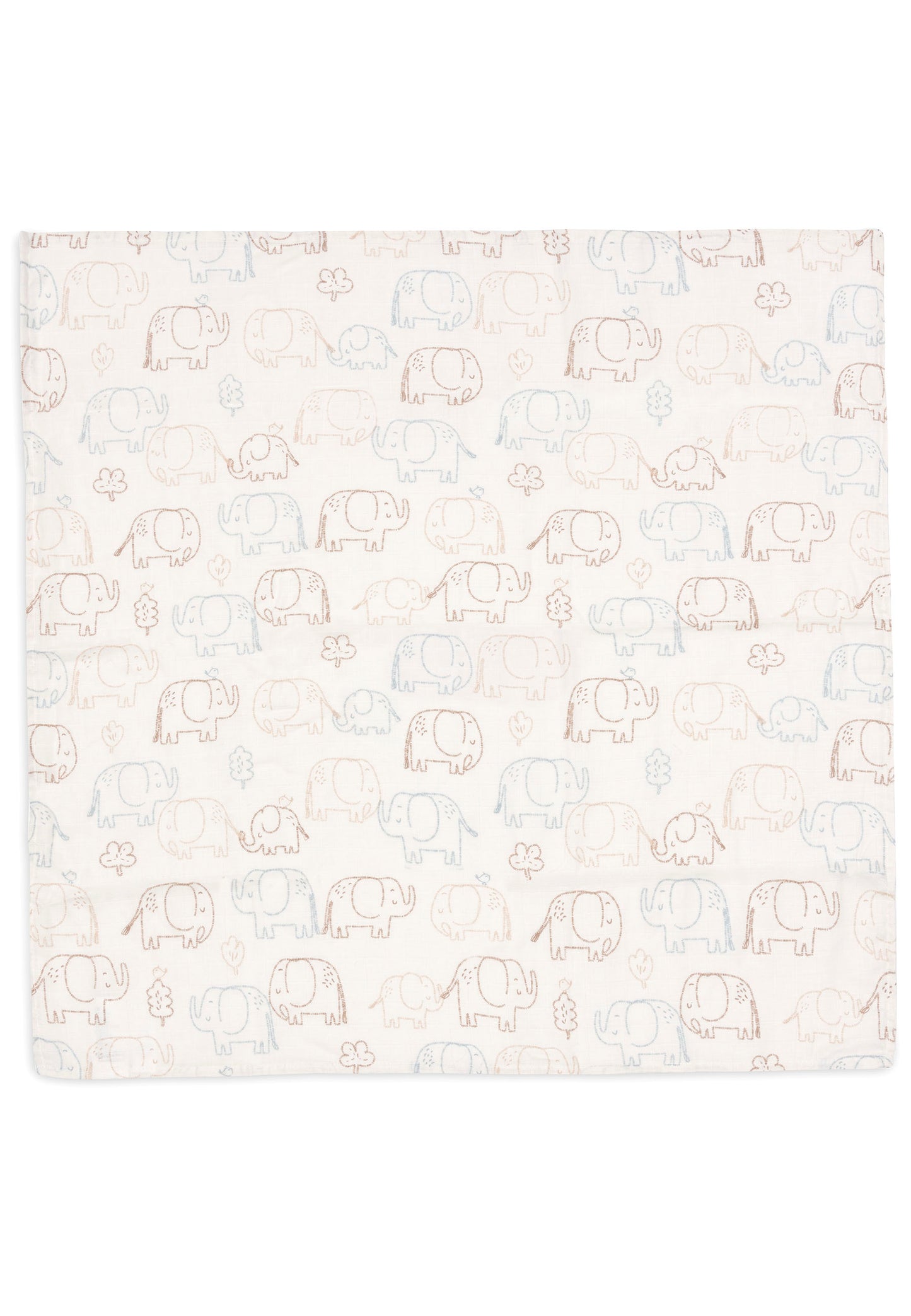 Jollein Hydrofiele Doek Small | 70 x 70 cm | 3pack | Elephant Tales