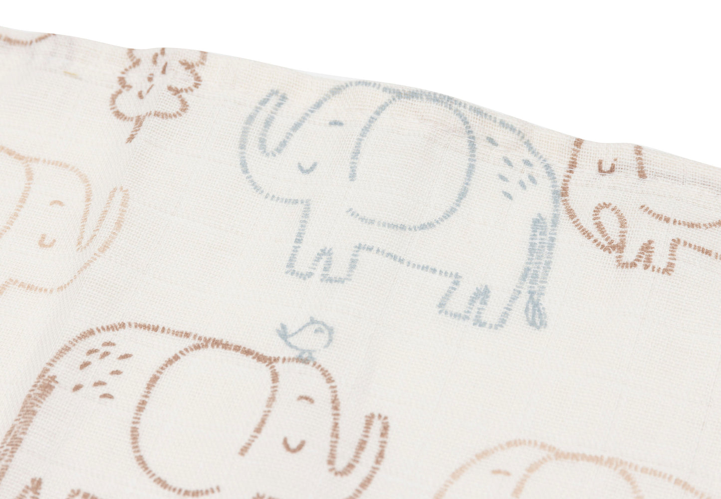 Jollein Hydrofiele Doek Small | 70 x 70 cm | 3pack | Elephant Tales