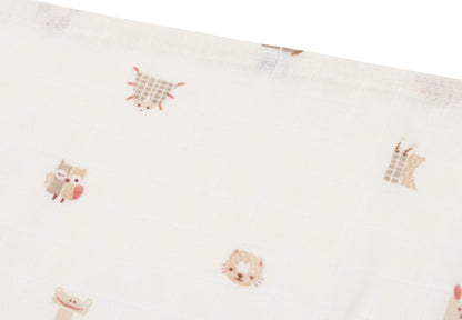 Jollein Hydrofiele Doek Small | 70 x 70 cm | 3pack | Animal Friends