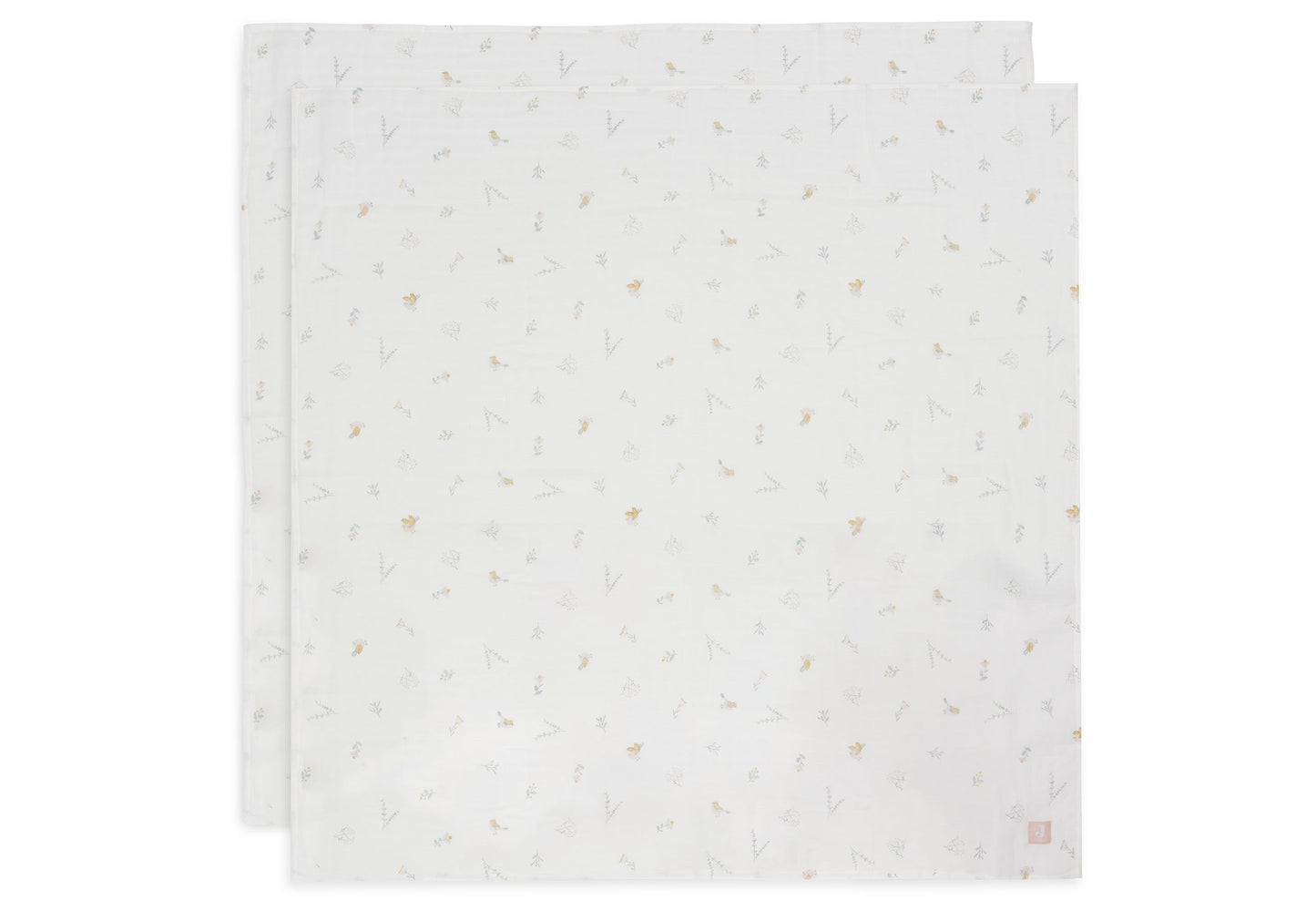 Jollein Hydrofiele Doek | 115 x 115 cm | 2pack | Lovely Bird