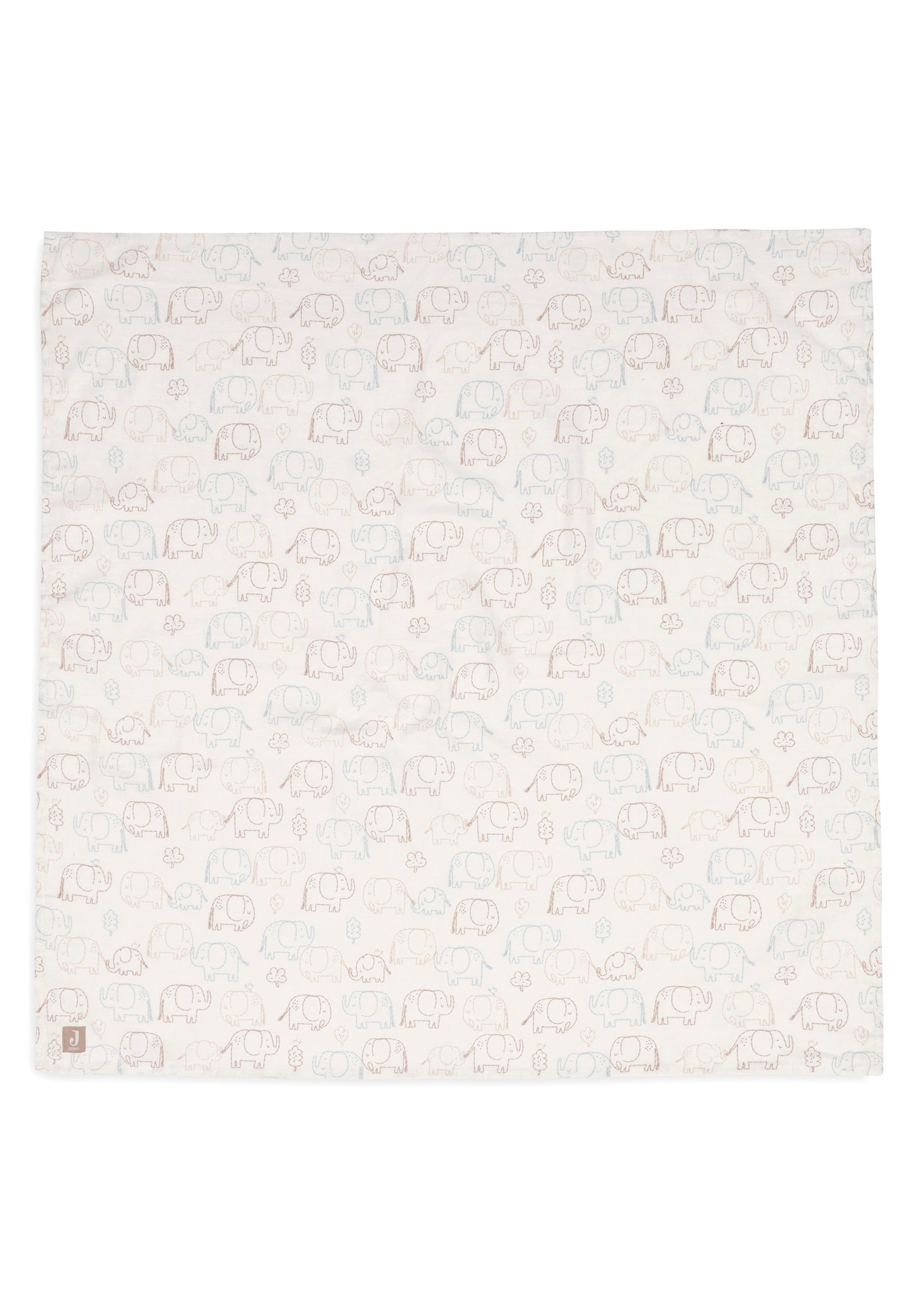Jollein Hydrofiele Doek | 115 x 115 cm | 2pack | Elephant Tales