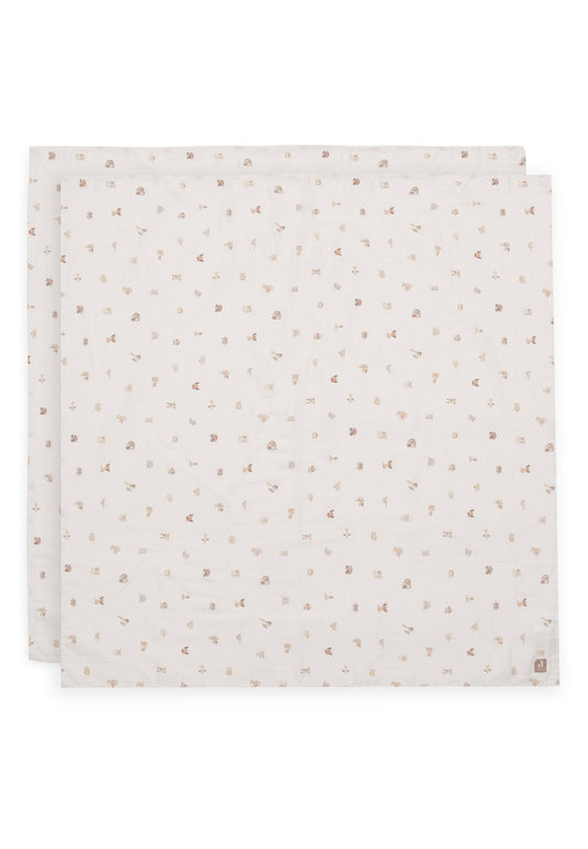 Hydrofiele Doek 115x115cm - 2pack - Animal Friends