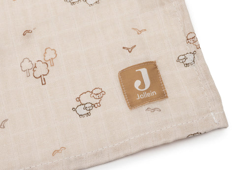 Jollein Hydrofiele Doek Large | 115 x 115 cm | 2pack | Woolly