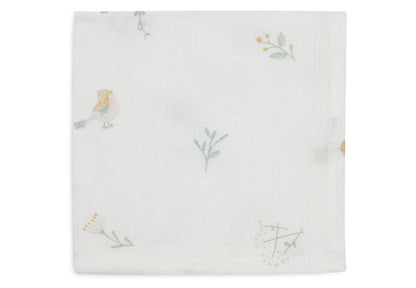 Jollein Hydrofiele Monddoekjes | 31 x 31 cm | 3pack | Lovely Bird