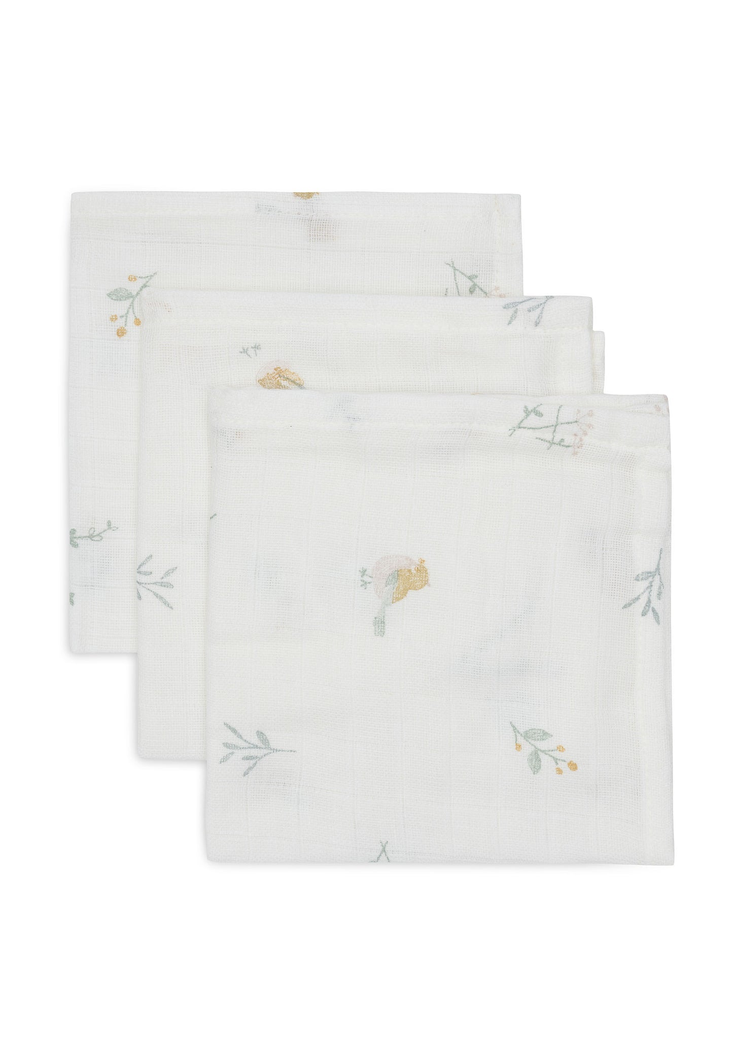 Jollein Hydrofiele Monddoekjes | 31 x 31 cm | 3pack | Lovely Bird