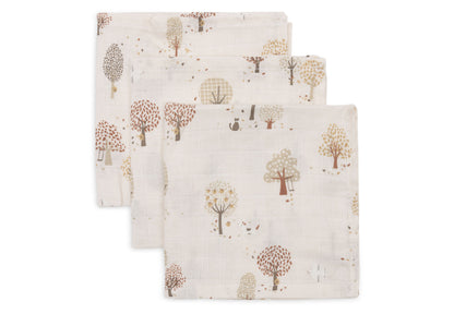 Jollein Hydrofiele Monddoekjes | 31 x 31 cm | 3pack | Tiny Park