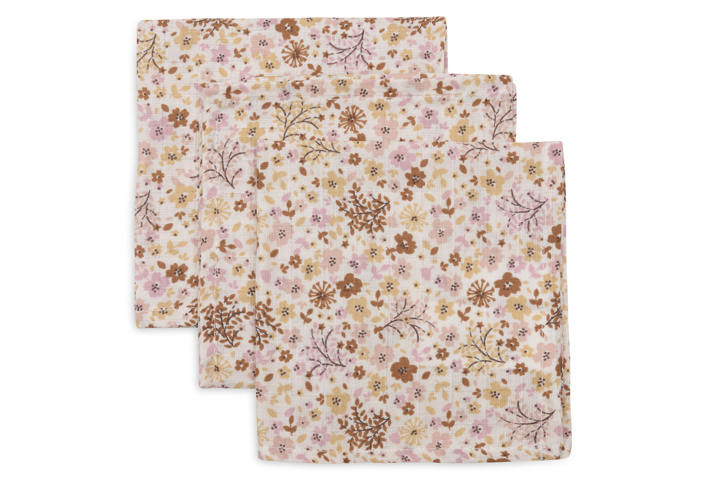 Jollein Hydrofiele Monddoekjes | 31 x 31 cm | 3pack | Flower Fairies