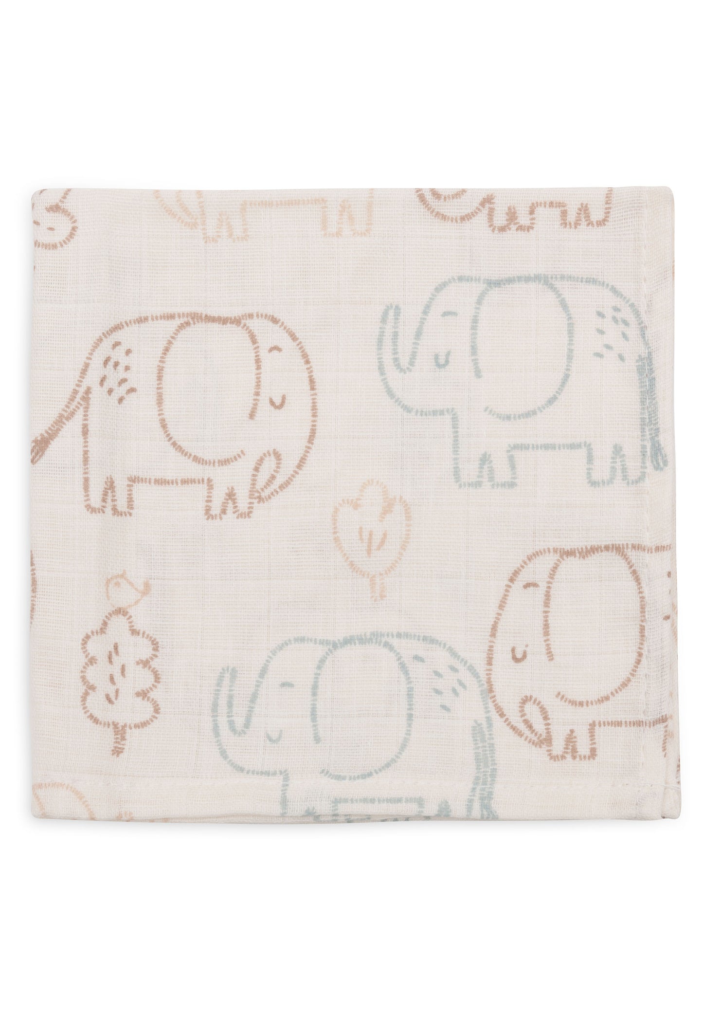 Jollein Hydrofiele Monddoekjes | 31 x 31 cm | 3pack | Elephant Tales