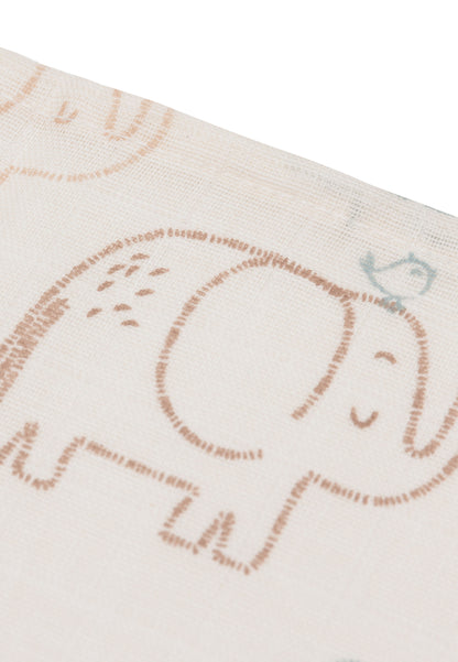 Jollein Hydrofiele Monddoekjes | 31 x 31 cm | 3pack | Elephant Tales