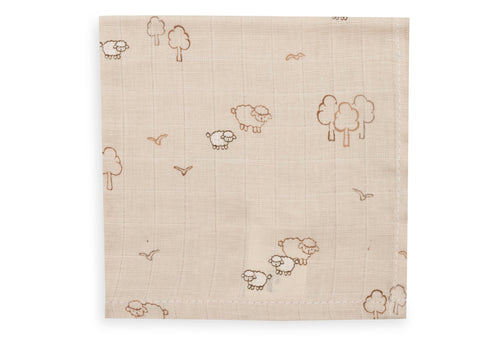 Jollein Hydrofiele Monddoekjes | 31 x 31 cm | 3pack | Woolly