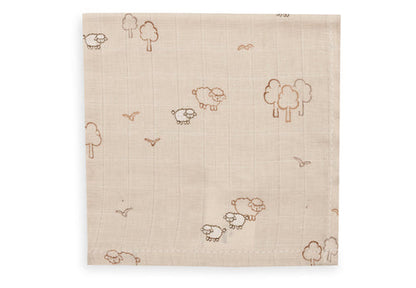 Jollein Hydrofiele Monddoekjes | 31 x 31 cm | 3pack | Woolly