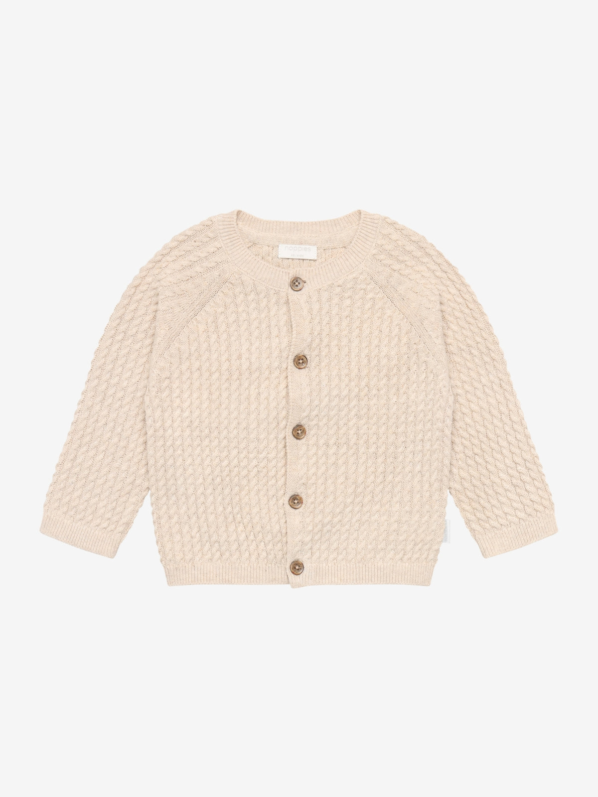 Noppies Vest | Zand Melange | Lange Mouw