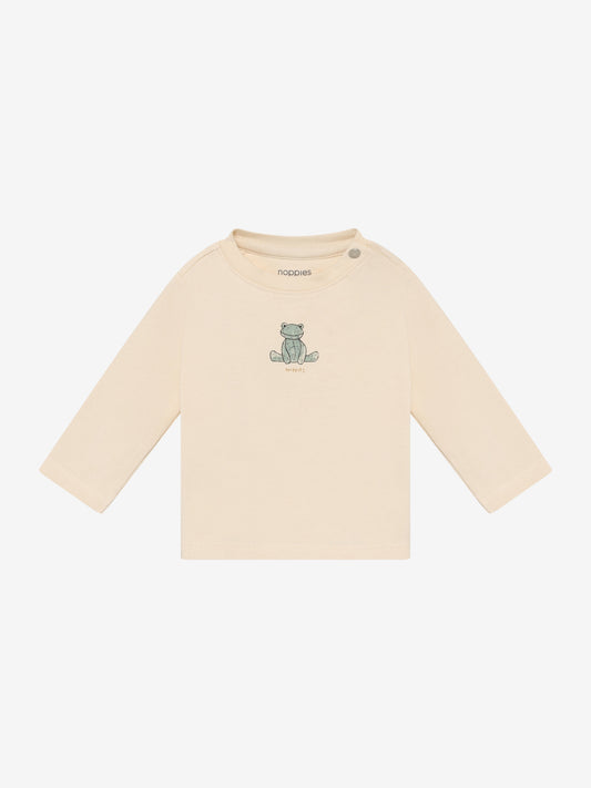 Noppies T-Shirt | Lange Mouw | Buttercream | Beige | Print