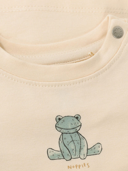 Noppies T-Shirt | Lange Mouw | Buttercream | Beige | Print