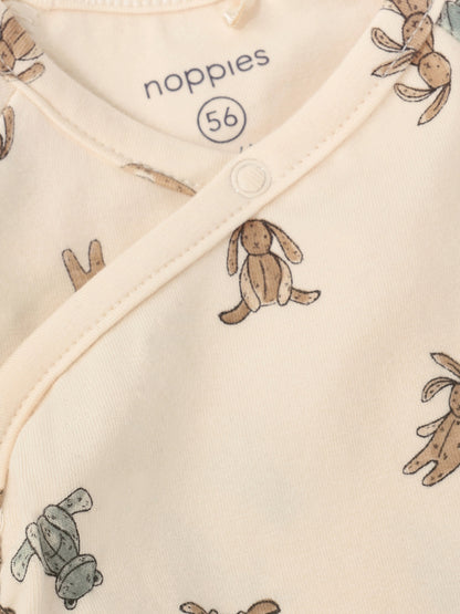 Noppies T-shirt | Lange Mouw | Overslag | Buttercream | Print