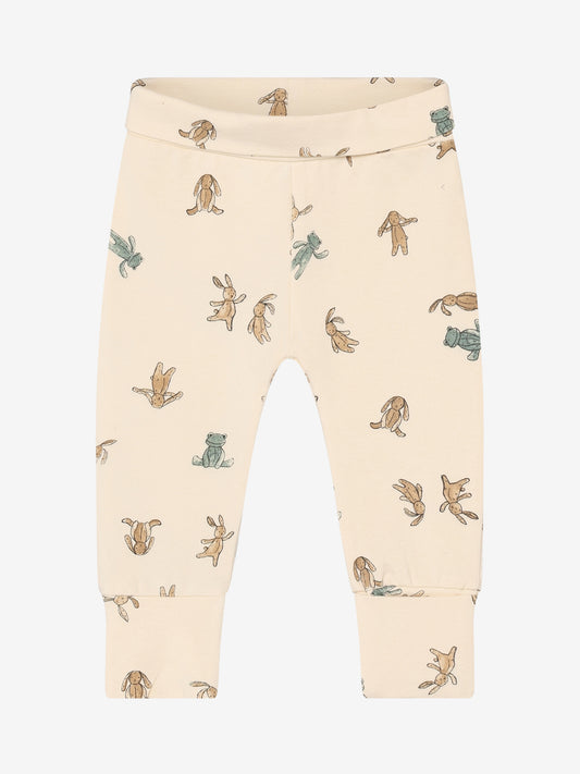 Noppies Slim Fit Broekje | AOP | Zacht Geel | Print