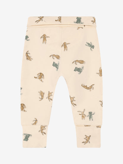 Noppies Slim Fit Broekje | AOP | Zacht Geel | Print