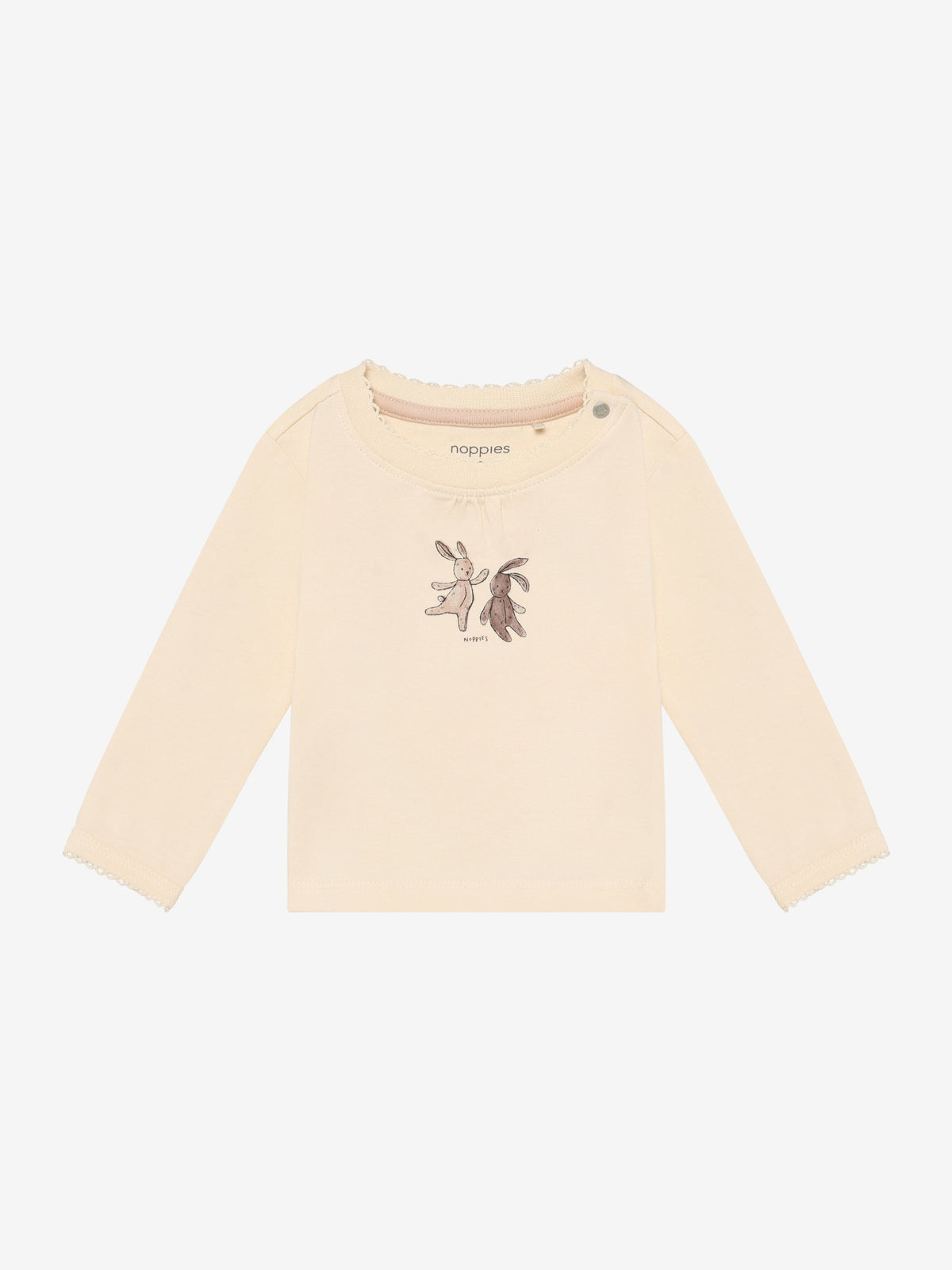 Noppies T-Shirt | Langemouw  | Zacht Geel  | Beige