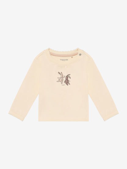 Noppies T-Shirt | Langemouw  | Zacht Geel  | Beige