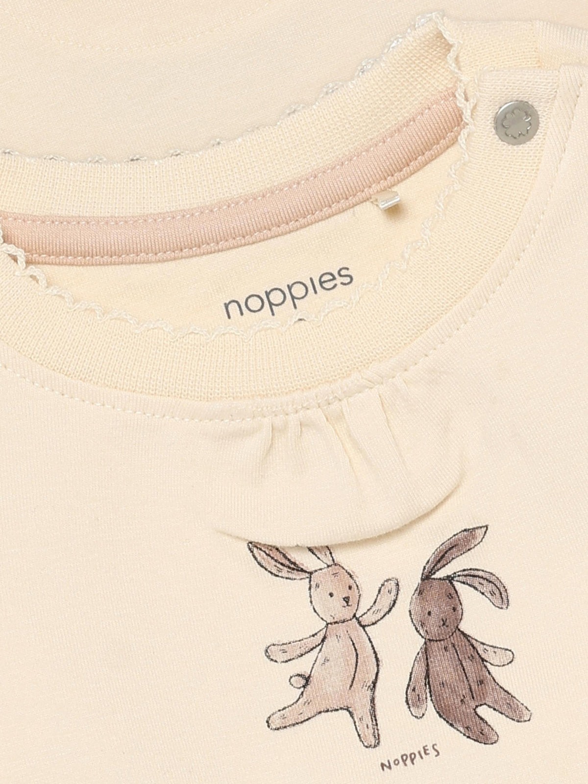 Noppies T-Shirt | Langemouw  | Zacht Geel  | Beige