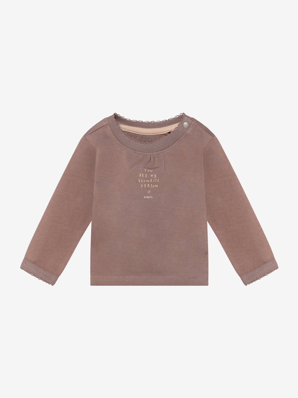 Noppies T-Shirt | Lange Mouw  | Bruin  | Antler