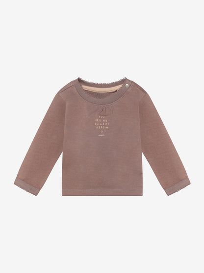 Noppies T-Shirt | Lange Mouw  | Bruin  | Antler