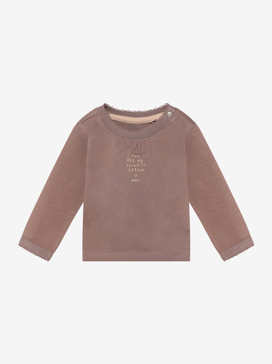 Noppies T-Shirt | Lange Mouw  | Bruin  | Antler