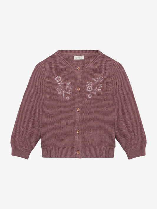 Noppies Vest | Rose Taupe | Lange Mouw | Cardigan