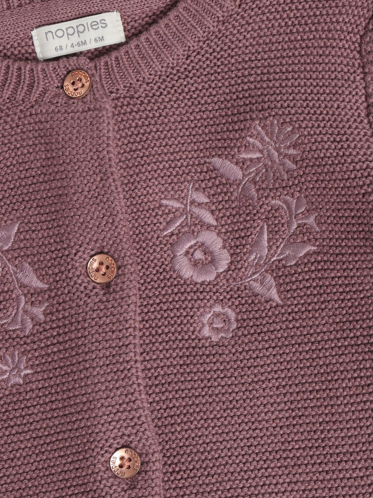 Noppies Vest | Rose Taupe | Lange Mouw | Cardigan