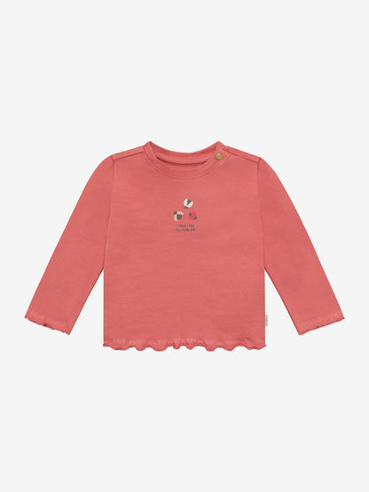 Noppies T-Shirt | Lange Mouw | Dusty Cedar