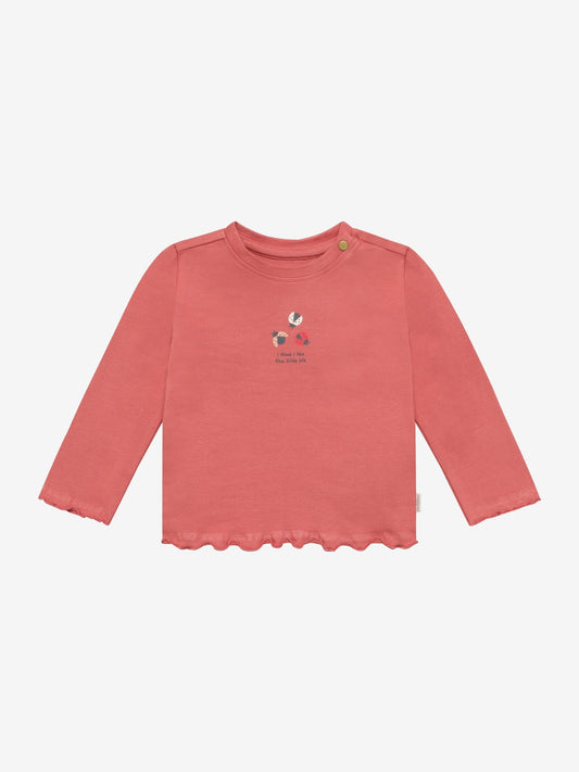 Noppies T-Shirt | Lange Mouw | Dusty Cedar