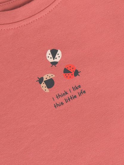 Noppies T-Shirt | Lange Mouw | Dusty Cedar