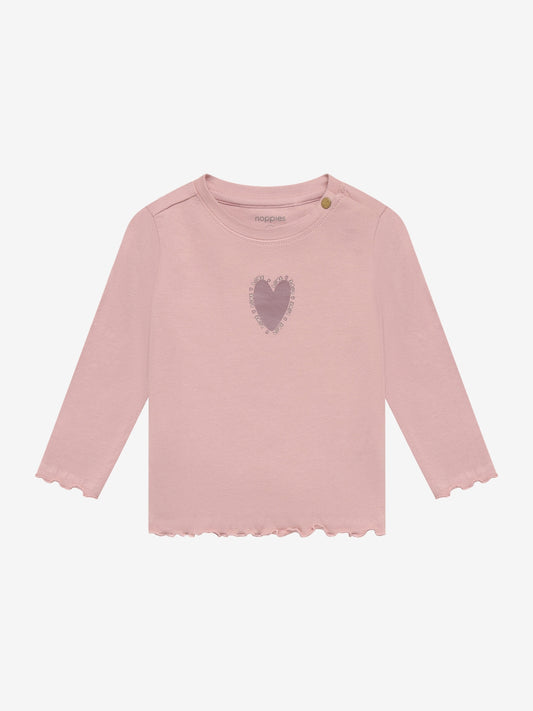 Noppies T-Shirt | Lange Mouw  |Adobe Rose
