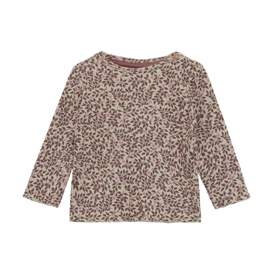Noppies T-Shirt | Lange Mouw | Eucalyptus | Gebloemd