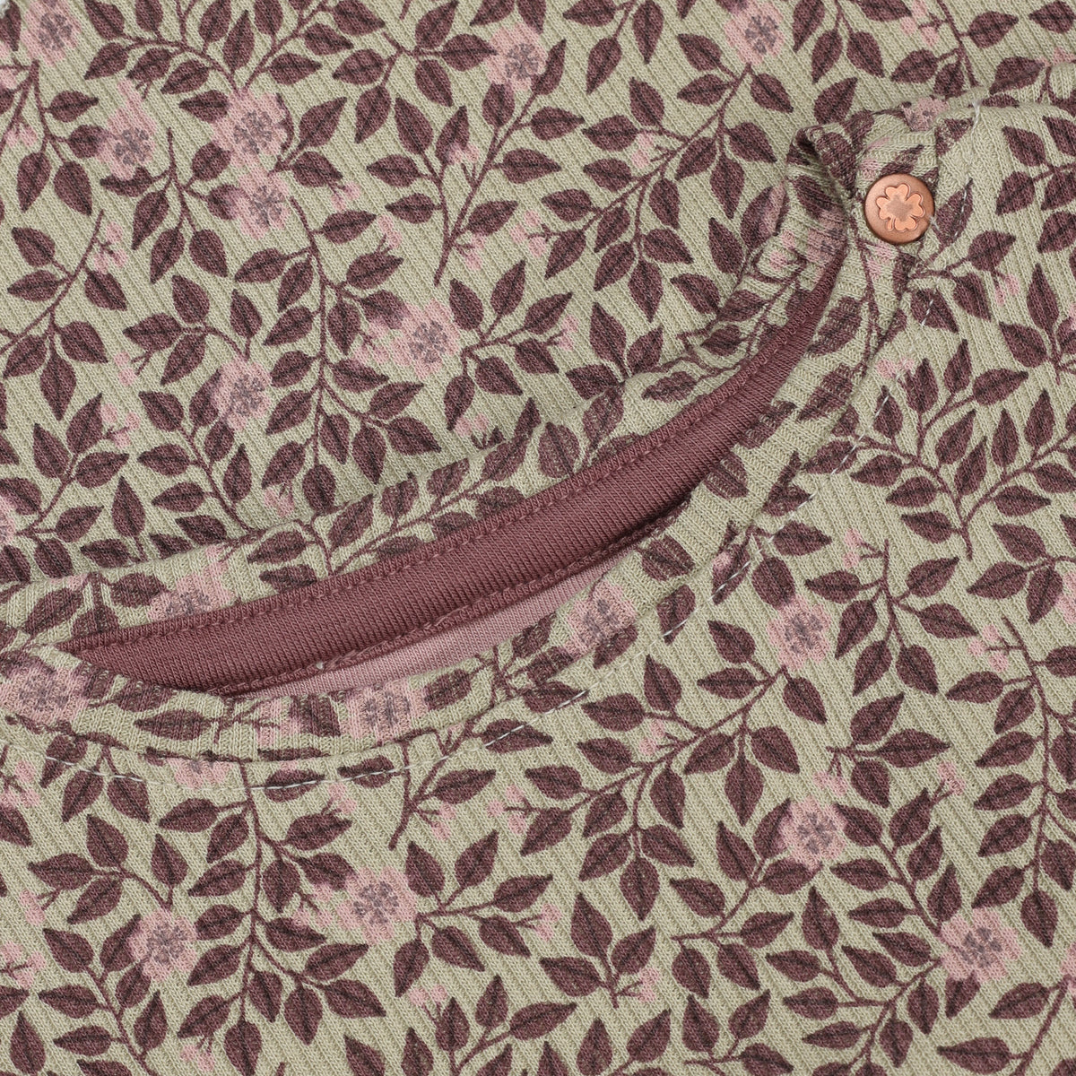 Noppies T-Shirt | Lange Mouw | Eucalyptus | Gebloemd