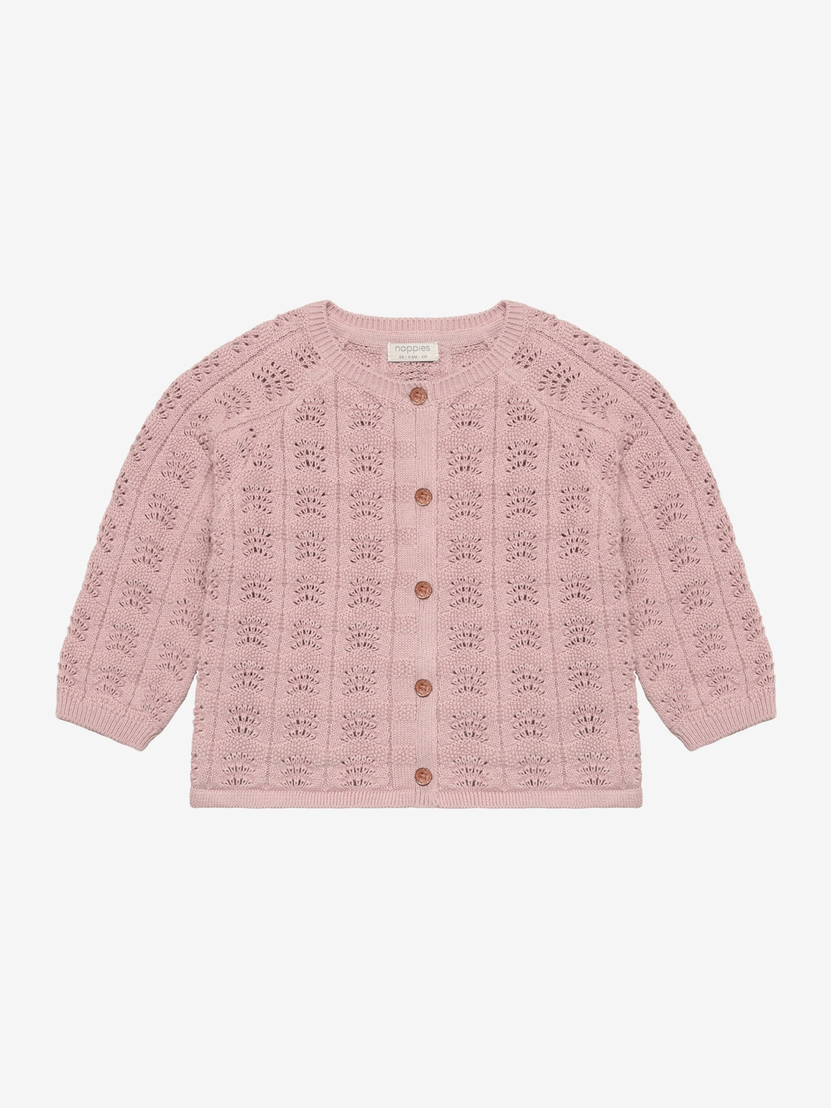Noppies Vest | Lange Mouw | Cardigan | Vest | Gebreid | Adobe Rose