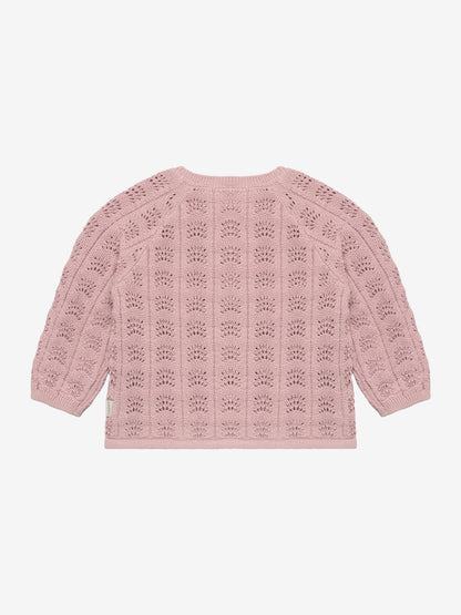 Noppies Vest | Lange Mouw | Cardigan | Vest | Gebreid | Adobe Rose