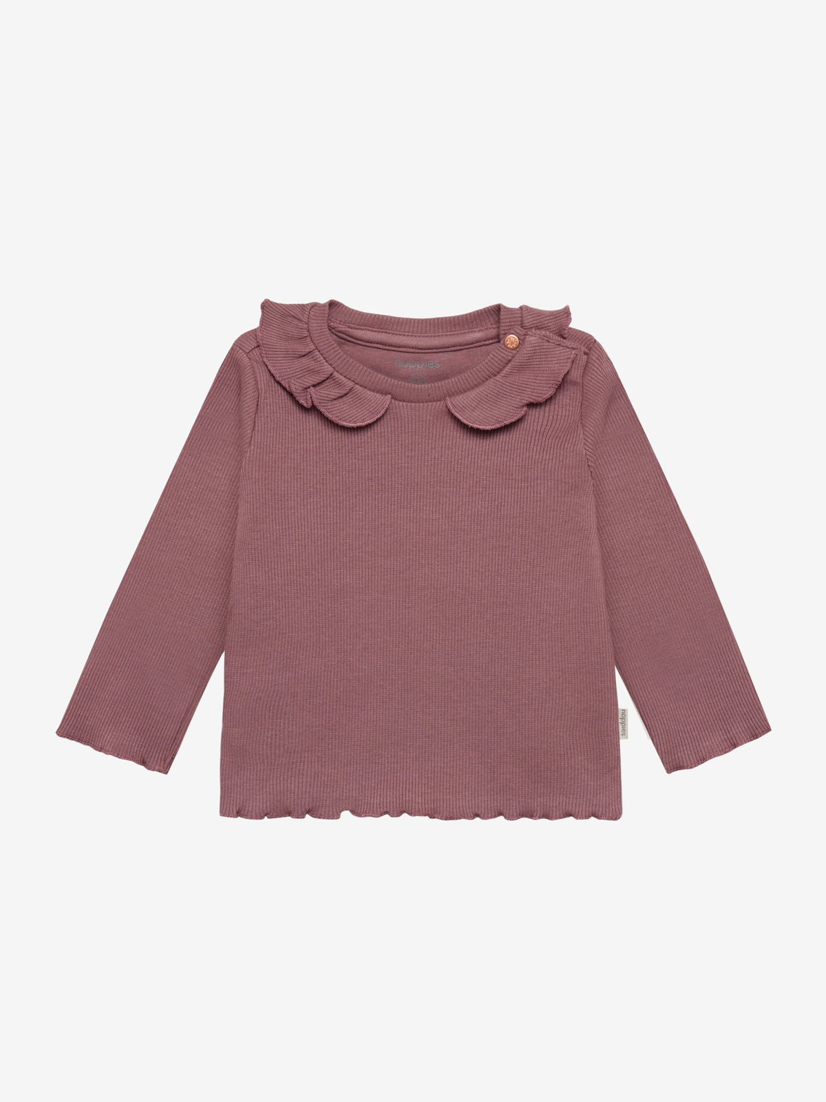 Noppies T-Shirt | Lange Mouw  | Rose Taupe | Kraagje