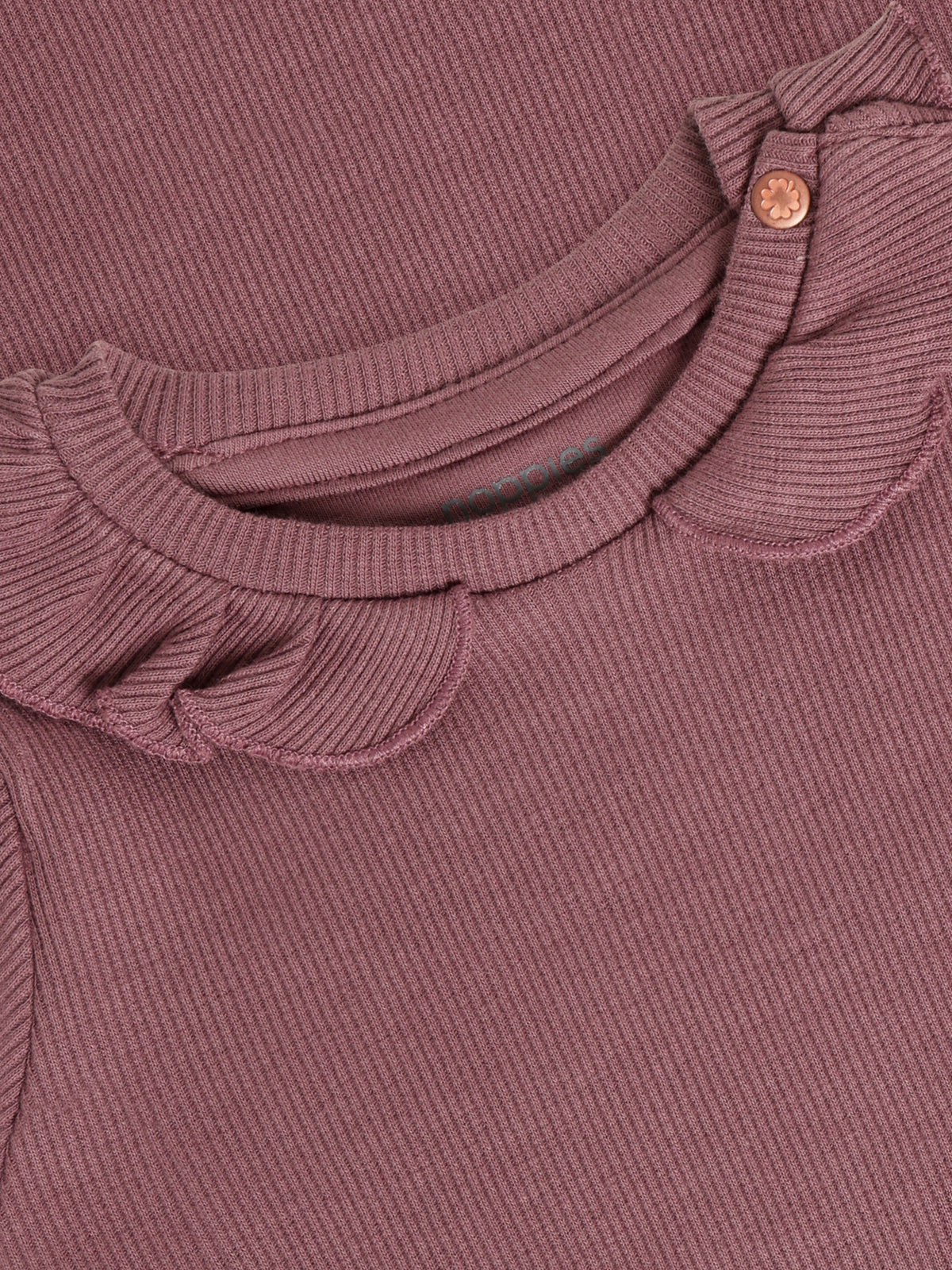 Noppies T-Shirt | Lange Mouw  | Rose Taupe | Kraagje