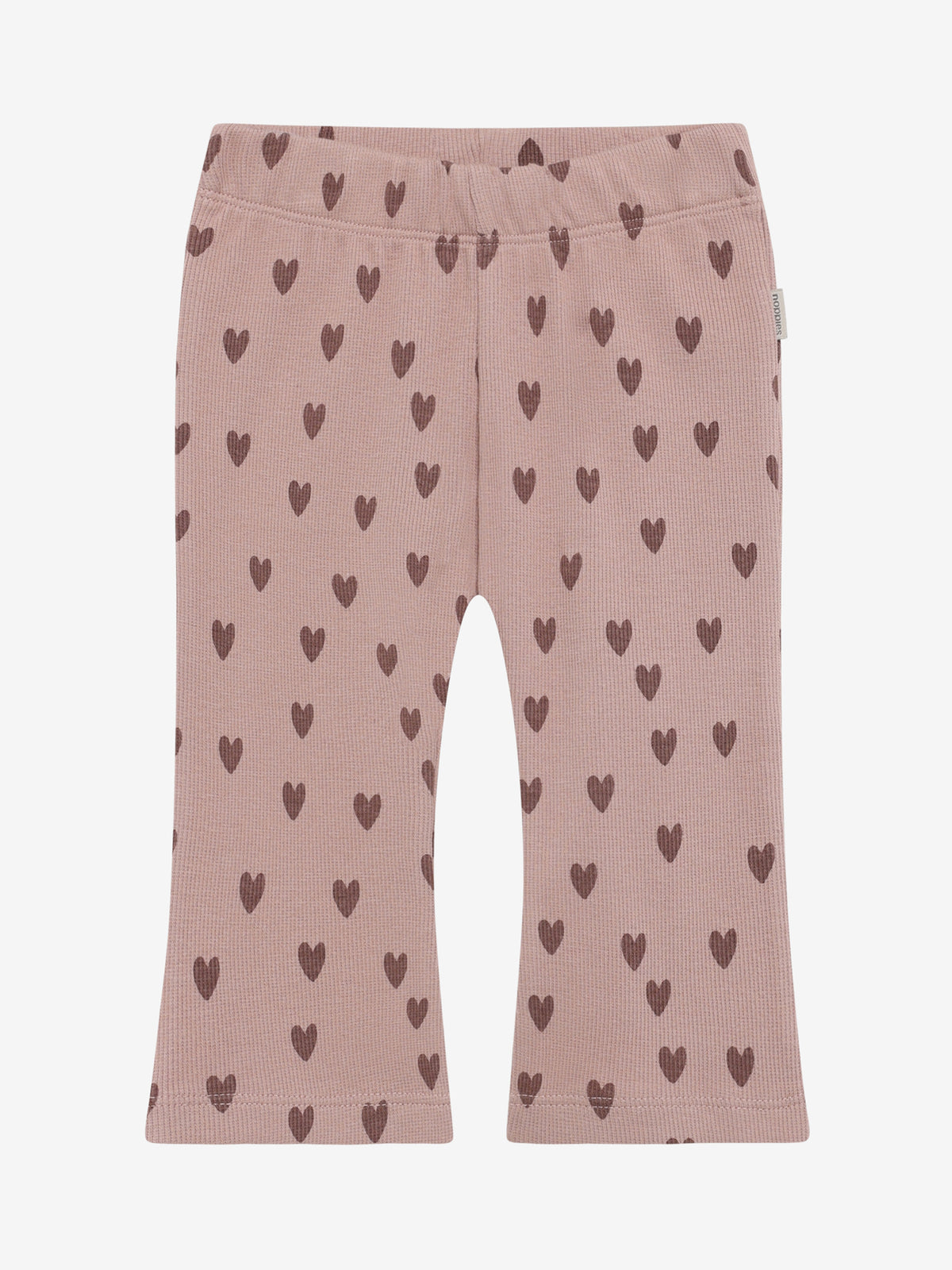 Noppies Broekje | Flared Legging | Adobe Rose | Print Hartjes