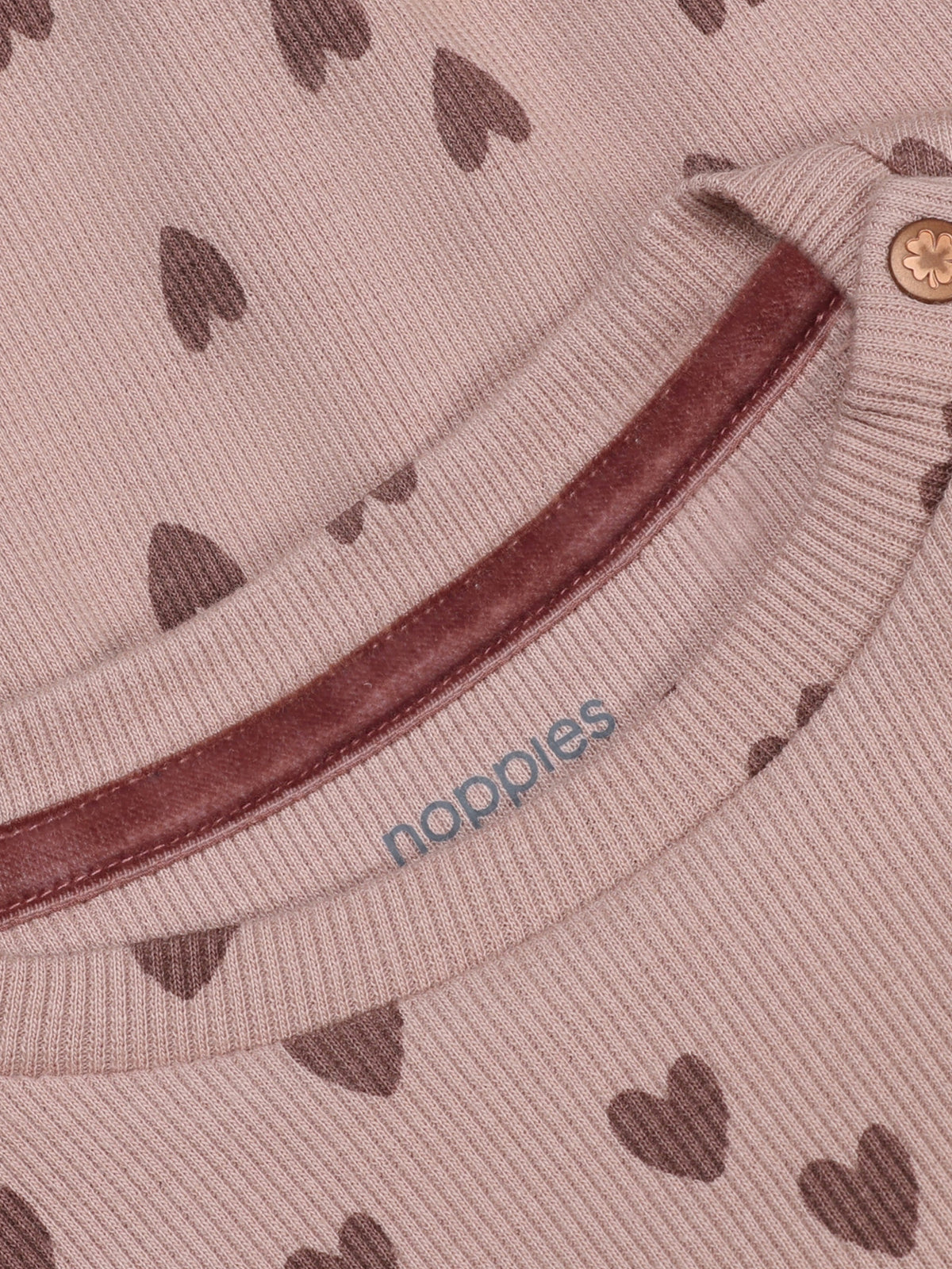Noppies Sweater | Lange Mouw | Adobe Rose | Print Hartjes